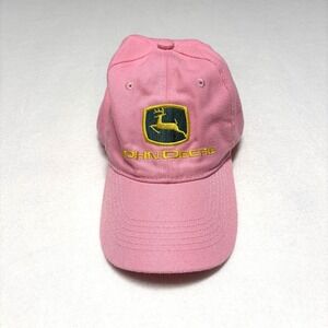 John Deere‎ Hat Women Pink Baseball Cap Embroidered Western Cowgirl Tractor Logo